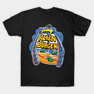 War of the Burgers Alien Burger T-Shirt